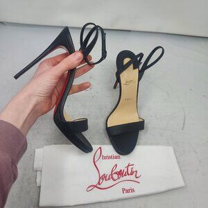 Christian Louboutin Loubigirl Black Ankle Strap Heel Sandal